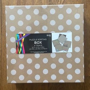 🆕 🧩 New in Plastic, Puzzle Sorting Box, 4 Trays